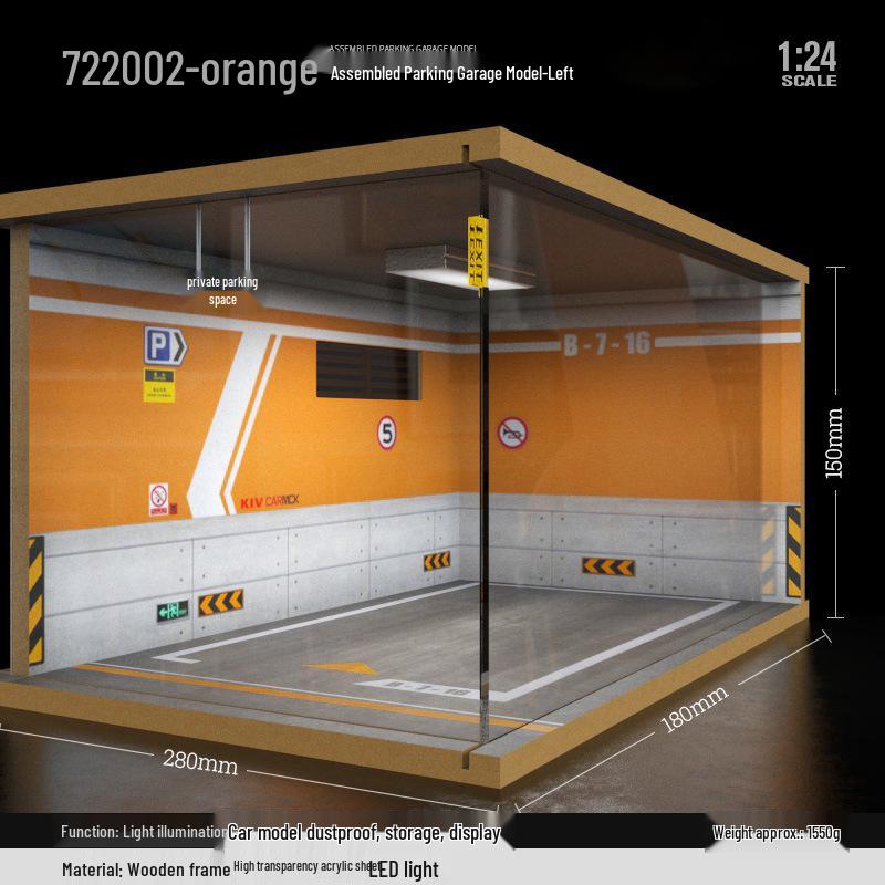 

Деревянная сцена подземной парковки: Модель из 24 деталей с подсветкой и пылезащитным чехлом