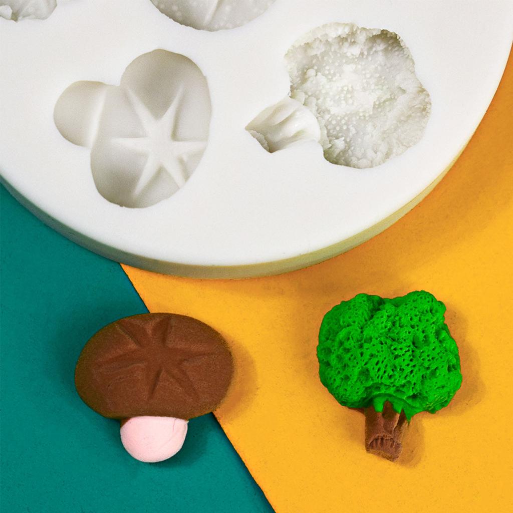 8 Cavity Flower Fruit Vegetable Silicone Food Grade Mould Clay Resin Ceramics Candy Fondant Candy Chocolate Soap Mould