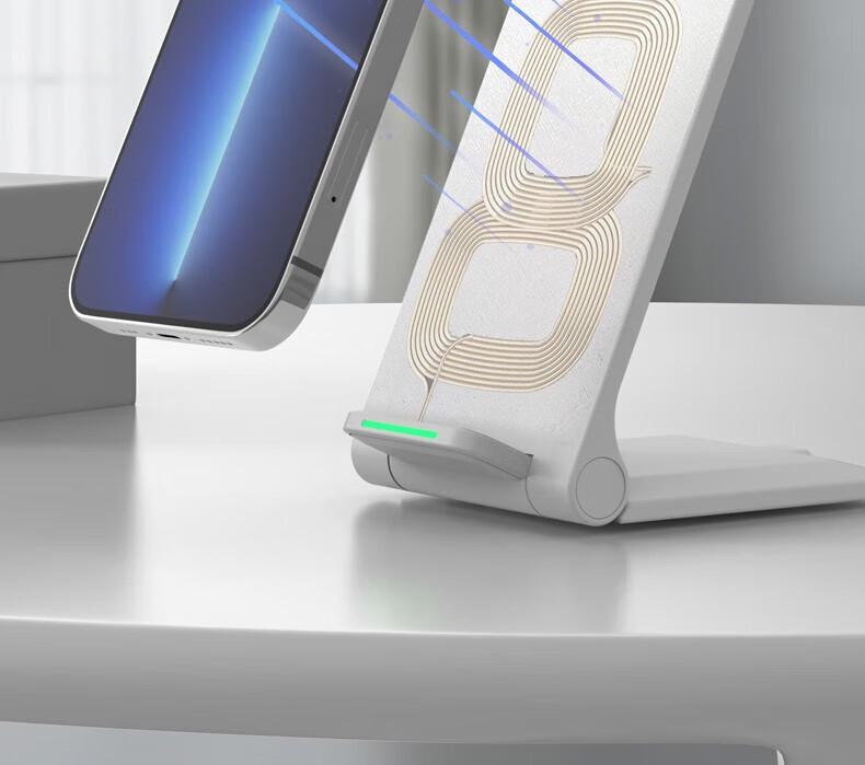 Foldable 15W Fast Wireless Charging Stand for Apple & Huawei Phones