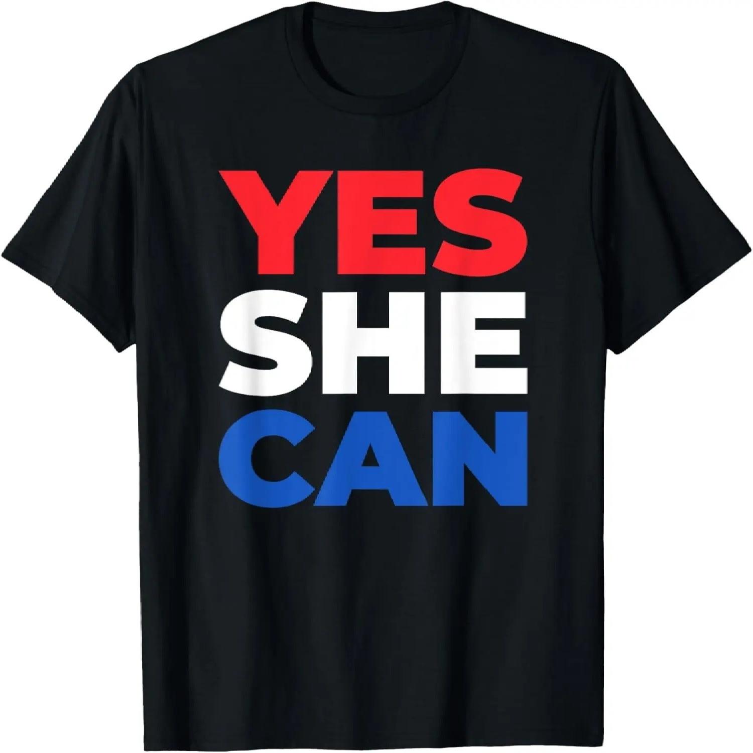 Yes She Can T-Shirt S чёрный