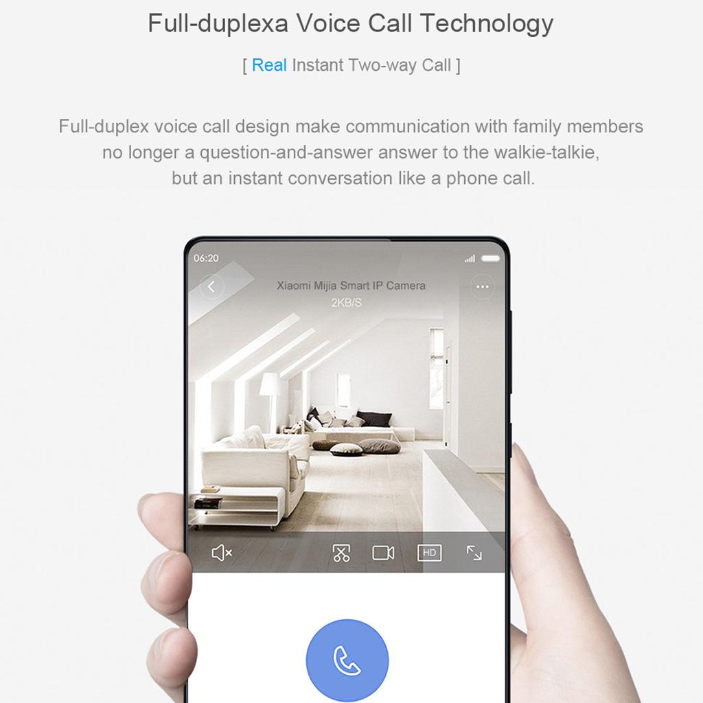 Xiaomi Mijia AI Smart IP Camera 1080P HD130 Degree FOV 2.4Ghz Dual-band WiFi Security Baby Monitor