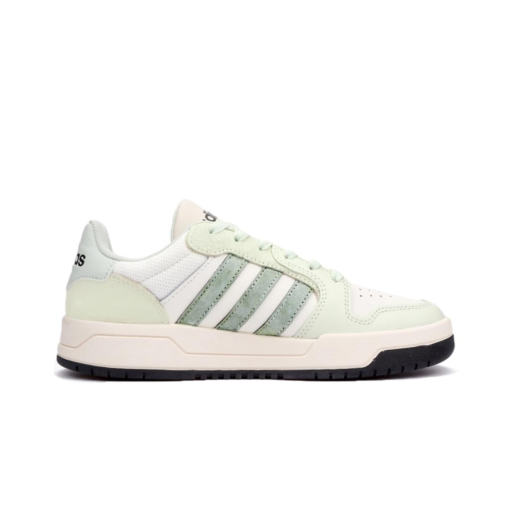 Adidas ENTRAP Synthetic Leather, Split Cow Leather Low top Skateboard Shoes Unisex Green JI2546(Team454-)