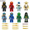 Ninja 8030 Weapon Building Block Figurine Wu Old Man Children Assemble Small Particle Toy Doll Xiangjiang