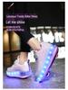 Children's Dynamic Electric Light-Up Roller Shoes with Single/Double Wheels
