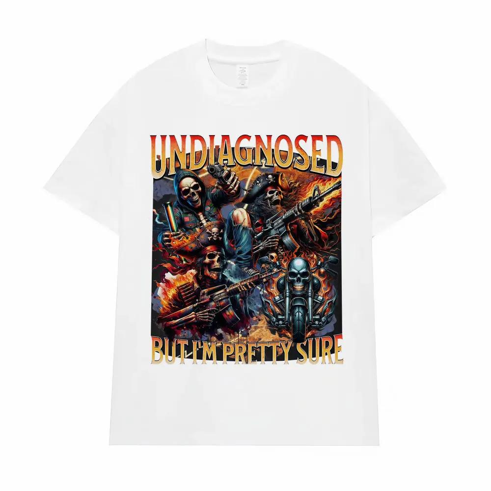 Nediagnostikováno, ale jsem si docela jistý Meme Trička Vtipná Autismus Kostra Trička Pánská Dámská Ležérní 100% Bavlna Nadměrná Trička Topy