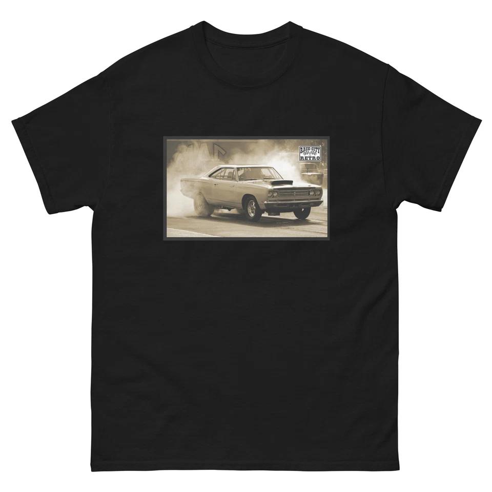 69 ROAD RUNNER BURNOUT T-Shirt by RACE CITY RETRO A12 PLYMOUTH S