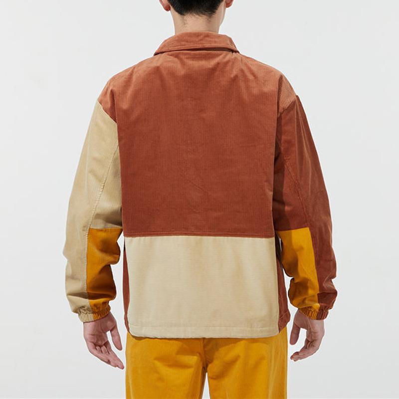 Puma Jachetă sport cu logo țesut cu panouri din catifea Jachete pentru bărbați Cafea 534752-17