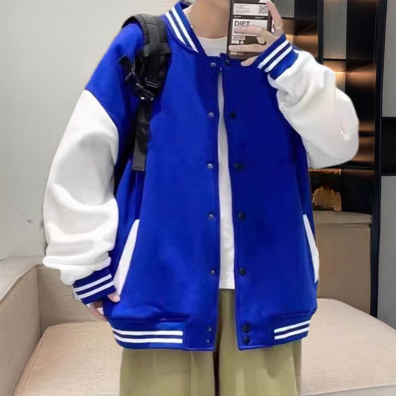 Men s American Style Baseball Jacket 2026 - Trendy Loose Casual Outerwear for Spring and Autumn XL