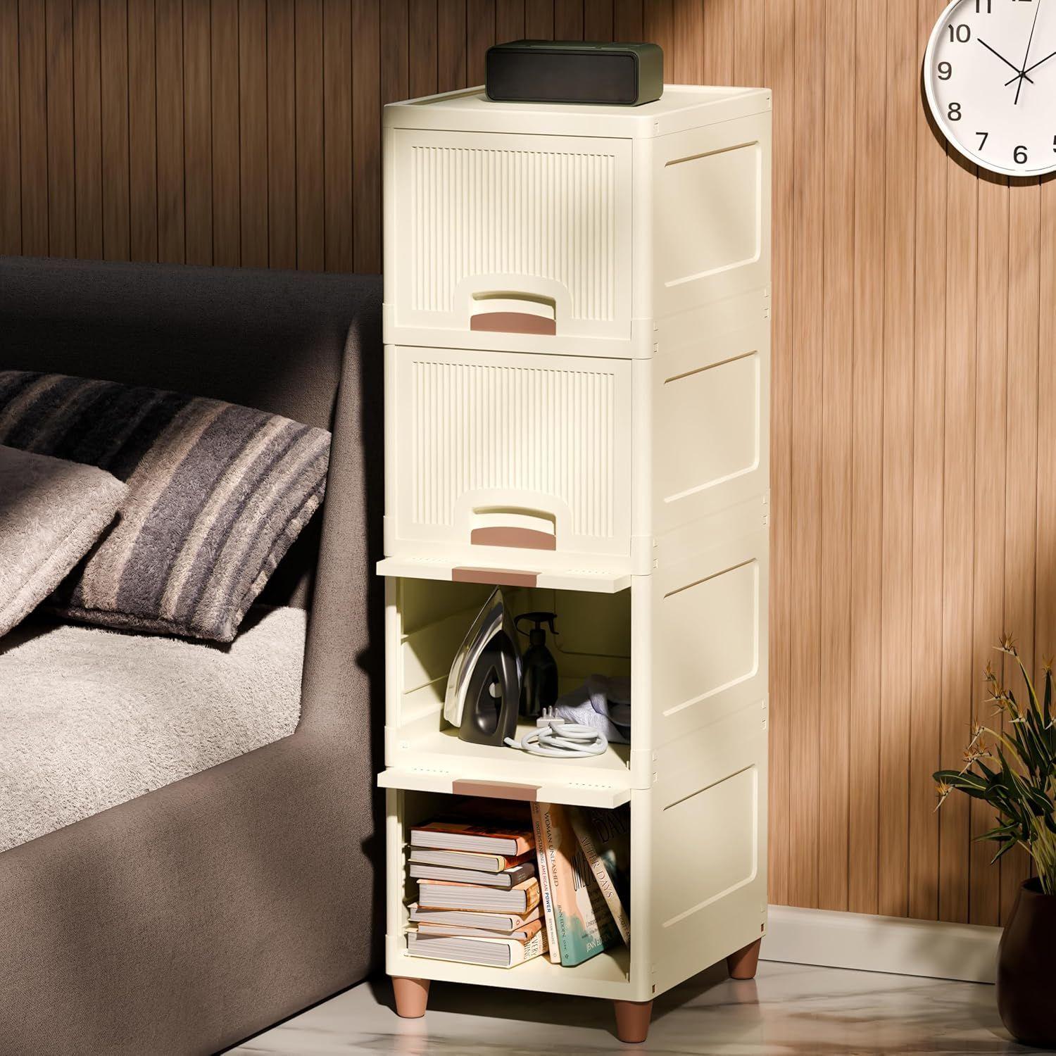 

Многофункциональный органайзер | Модульный ящик для хранения одежды, кухни, спальни и гостиной | Штабелируемая полка, шкаф для экономии места