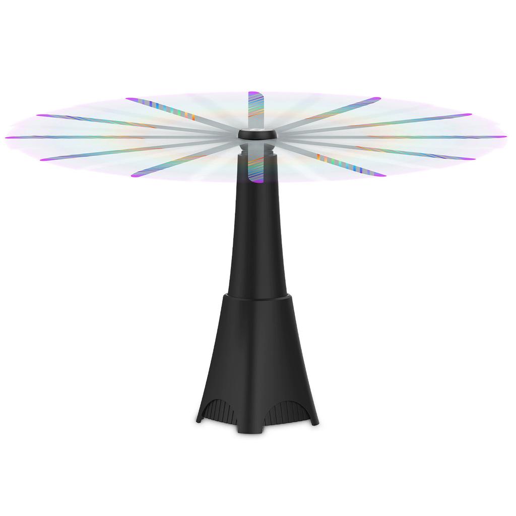 Fly Fans for Tables, Bug Fans with Holographic Blades, Keep Flies Away from Picnic, BBQ, Restaurant, Party, Indoor and Outdoor