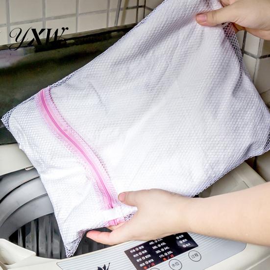 Zipper Bag 3Pcs/Set Underwear Washing Comfortable Delicate Mesh Multifunctional Cloth Pouch for Student