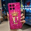 For ZTE Blade A56 (Z2473)/Nubia A56 Luxury Crown Letter Case For ZTE Blade A56 Pro Soft Silicone Black Case Shockproof Shell