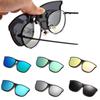 Myopia Polarizing Clip Sunglasses Men's Big Box Sunglasses Fashion Sunglasses Color-changing Clip Glasses For Outdoor Activities