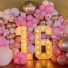 Light Up Balloons Giant Birthday Figure 91cm Birthday Balloon Frame  Birthday Decoration