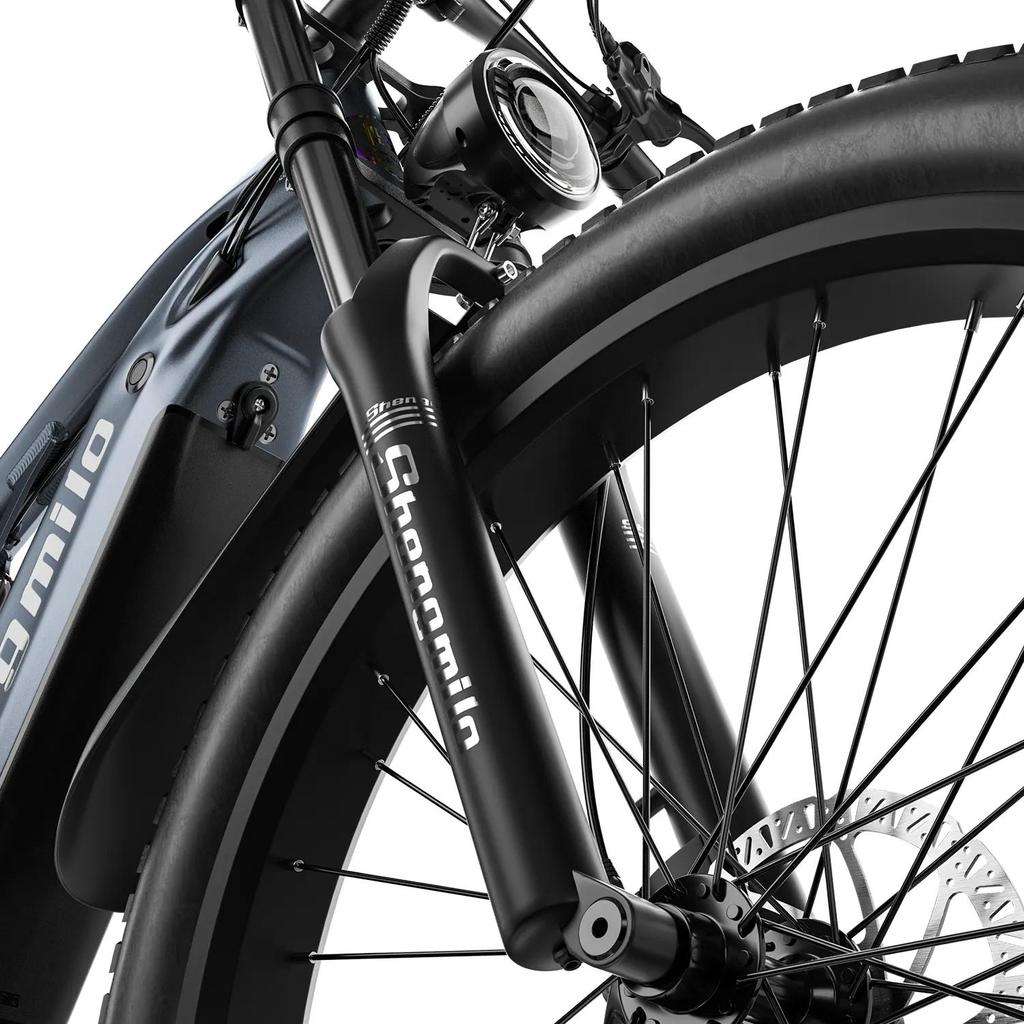 Shengmilo MX05 42km/h All-Terrain E-Bike 500W Motor, 48V17.5Ah Samsung Battery, 26" Road Tires, Shimano 7-Speed, Dual Suspension Electric Dirt Bike