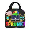 Custom S-Sprunkies Insulated Lunch Bags for Women Men Music Game Portable Thermal Cooler Bento Box Work School Travel