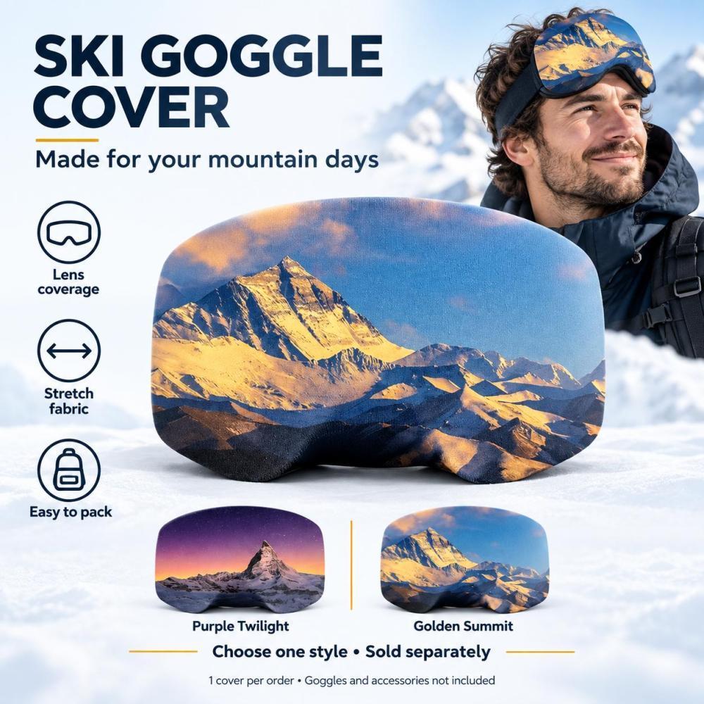 Xiaomi Winter Ski Snowboard Goggle Dust Cover Scenery Pattern Protective Lens Sleeve for Outdoor Winter Sports Accessories
