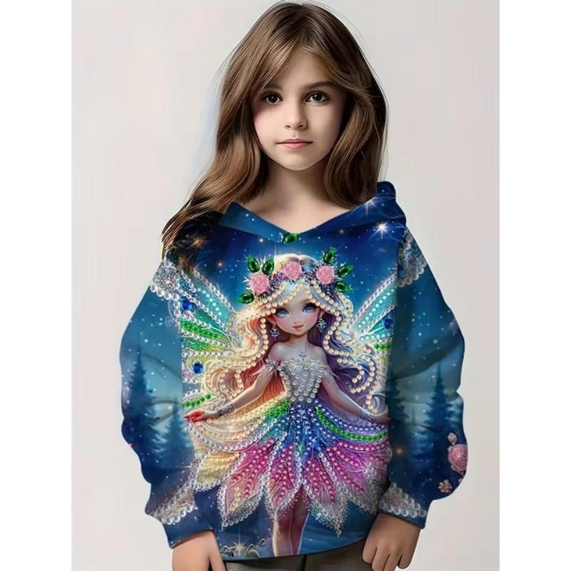 Ursuleț minunat în bomboane hoodies casual confortabile vrac cu mânecă lungă topuri hanorace copii desene animate haine de toamnă și iarnă haine