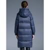 European station winter new down jacket women's medium and long hooded thickened quilt loose down jacket