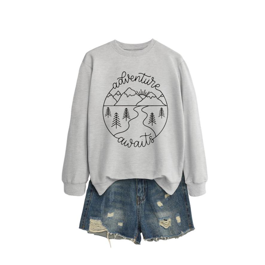 Nová kreativní módní mikina podzimní dámská mikina podzimní a zimní dámská zesílená mikina zimní mikina velké velikosti