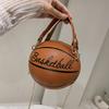 2025 Crossbody Bag New Network Red Personality Fun Pink Ins Versatile Chain Football Basketball Shoulder Bag Small Round Bag