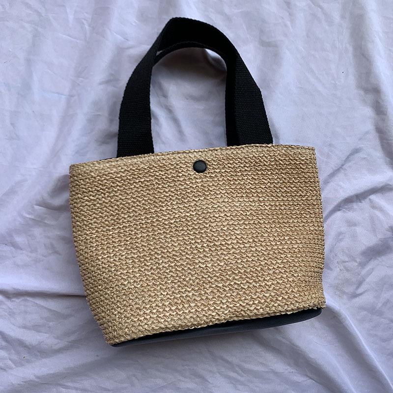 Summer New Beach Bag Women's Vacation Versatile Vegetable Basket Woven Bag Women's Handbag Straw Bag Women