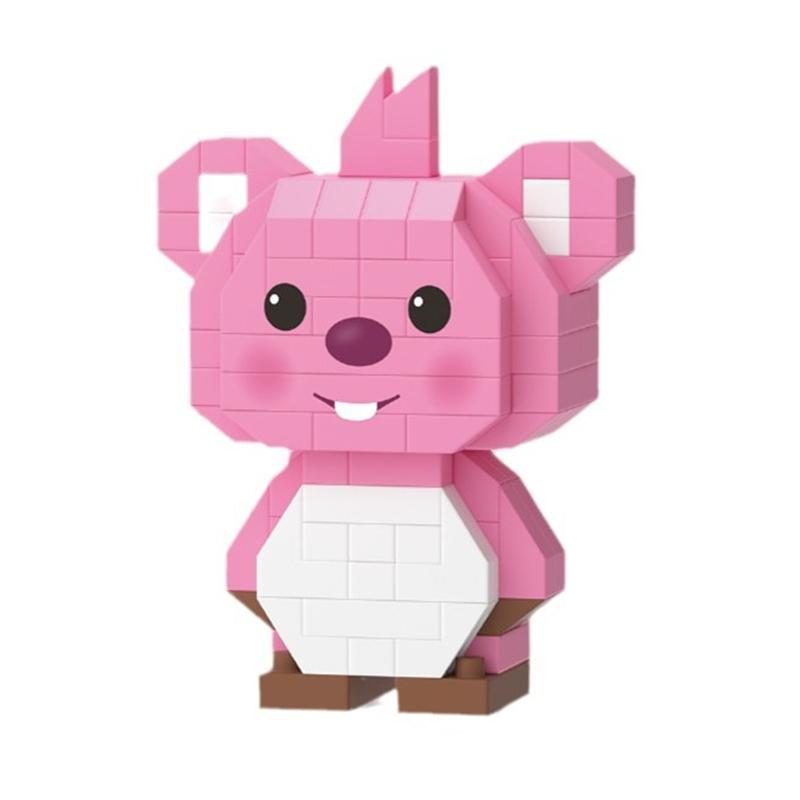 

Miniature Mini Particle Assembled Building Up Cubes Educational Tool Toy Little Beaver Cartoon Animation Children s Ornament Gift Option NO box
