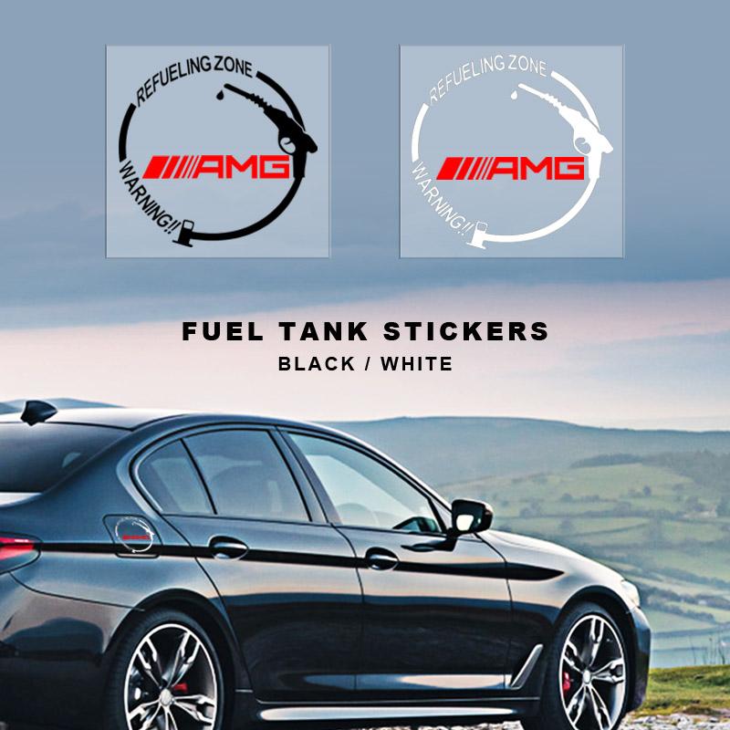 Auto Tankdeckel 3D Aufkleber Vinyl Mode Dekoration Aufkleber Für Mercedes Benz AMG W212 W205 W246 W177 W176 W213 GLC GLE GLS ML Willkommen Projektion