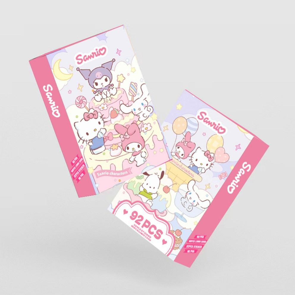 Sanrio Photocard Illustration 60pcs + Mini Sticker 32pcs
