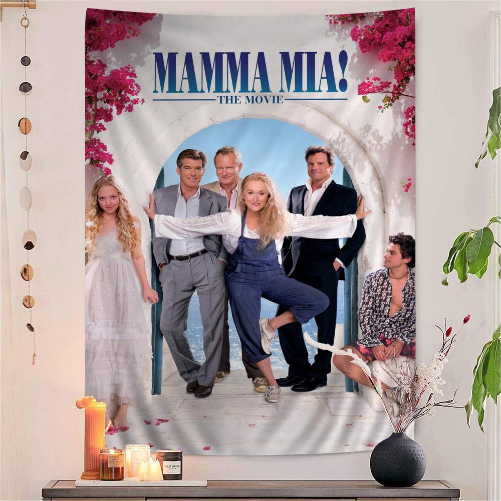 Mamma Mia Poster Klassieke TV Show Hippie Wandkleed Bohemian Wandtapijten Mandala INS Woondecoratie