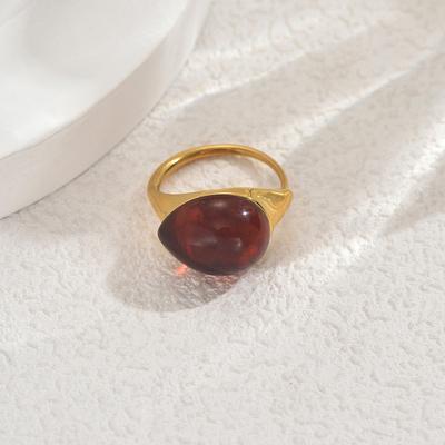 Women's Ring Personalized Inlaid Gemstone Niche High-end Design Adjustable Ring Versatile Jewelry
