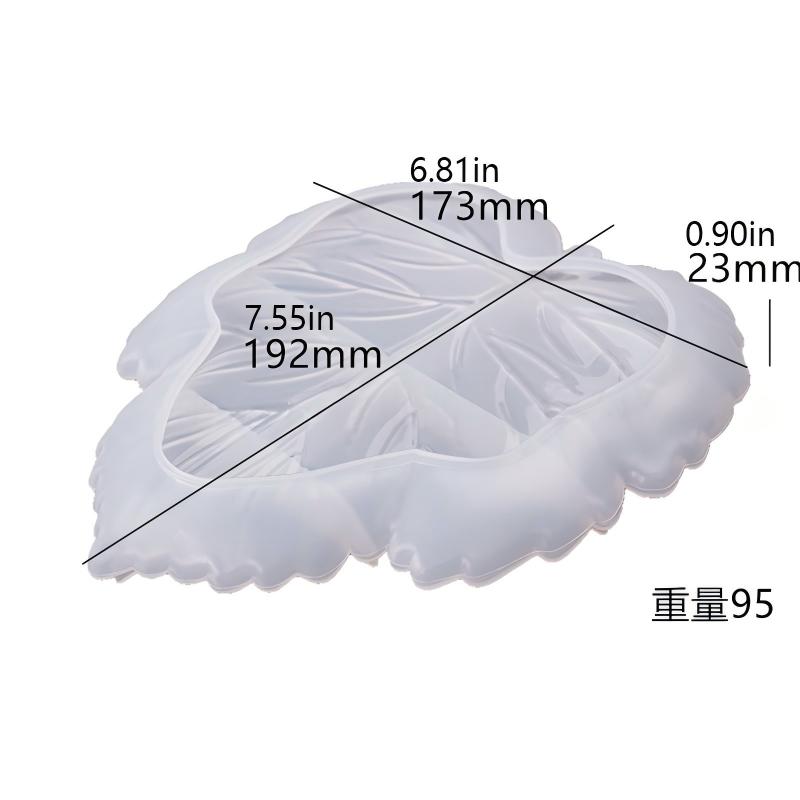 Maple Leaf Mold White Crystal Resin Tray Epoxy Resin Mold Diy Leaf Silicone Mold For Storage Tray Crafting Art Projects