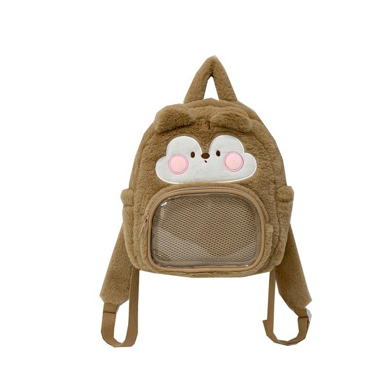 Chipmunk Plush Duck Backpack Schoolbag Itabag Cartoon Travel Breathable Bag