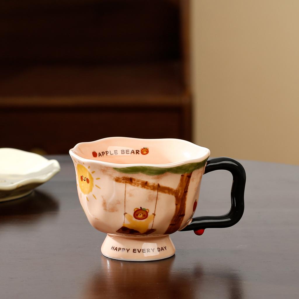 Tazza Creativa Artistica in Ceramica Tazza per Acqua 2 Alto Valore Novità Ufficio Donna Casa Tazza da Caffè Souvenir