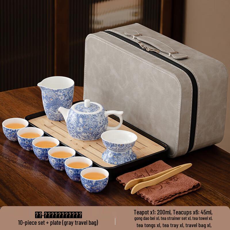 

Floral Yellow Ru Ware Ceramic Tea Set