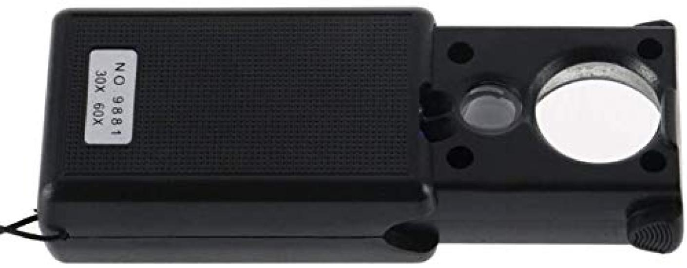 

Magnifying Glass Magnifier Glasses Magnifier Loupe 30x 60x LED Mini Pocket Magnifier Handheld Magnifier Jeweler Currency UV Detector 0723