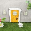 1Set Dollhouse Miniature Fluorescent Fairy Elf Door Window Model House Furniture Decor Toy