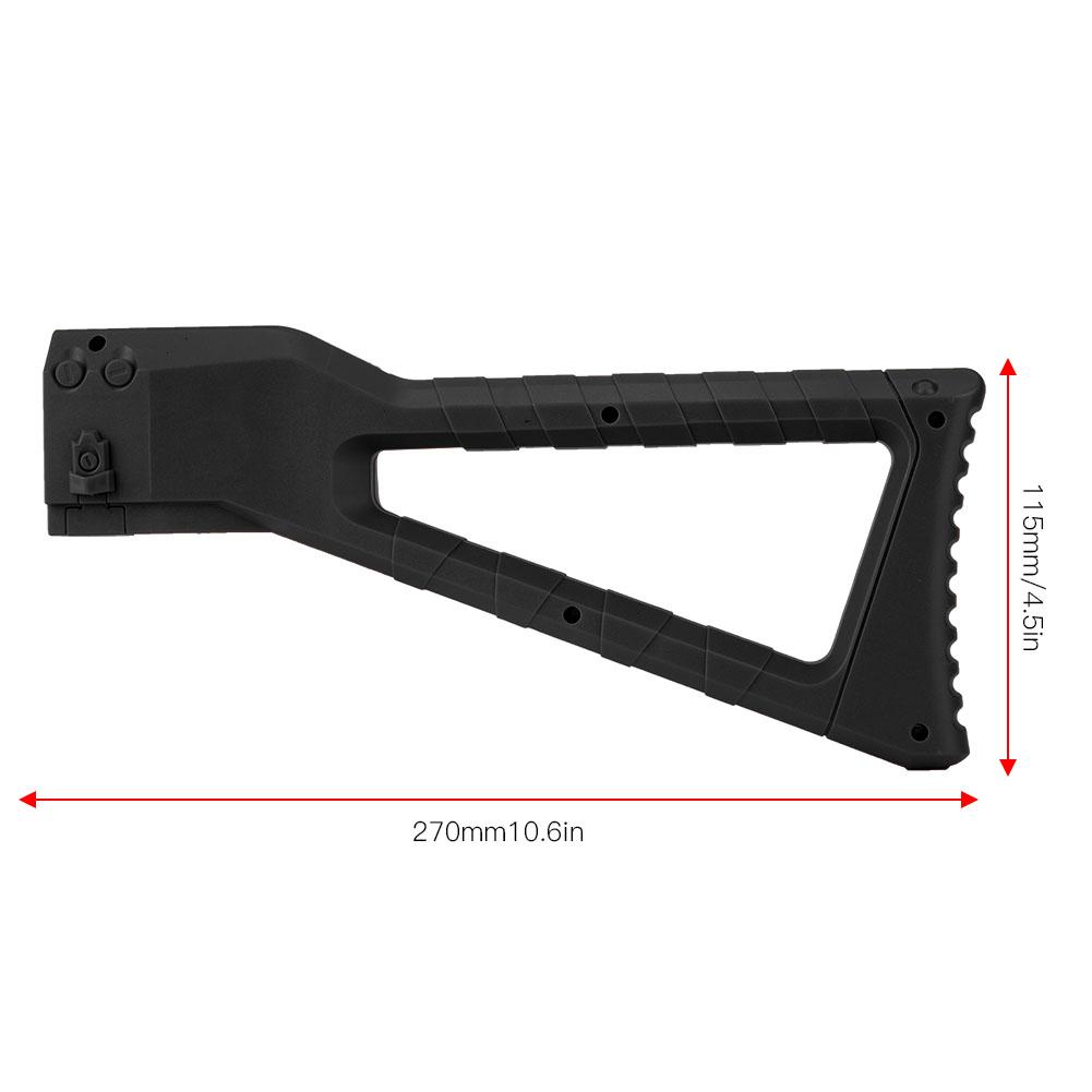 Durable Toy Gun Butt Shockproof Tail Bracket Outdoor Shooting Game Accessory Black