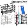 Steel Space Saving Kitchen Organizer Stand Toothbrush Holder Storage Rack Vanity Countertops