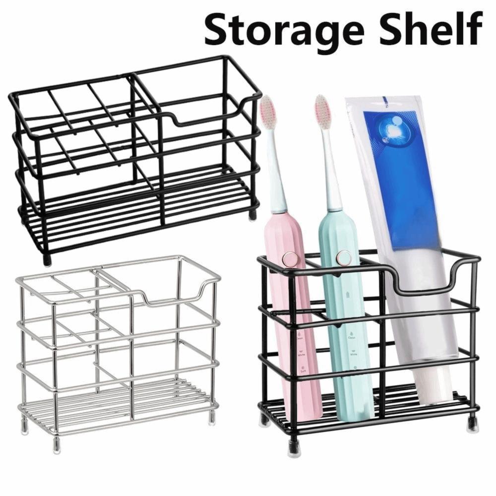 Steel Space Saving Kitchen Organizer Stand Toothbrush Holder Storage Rack Vanity Countertops