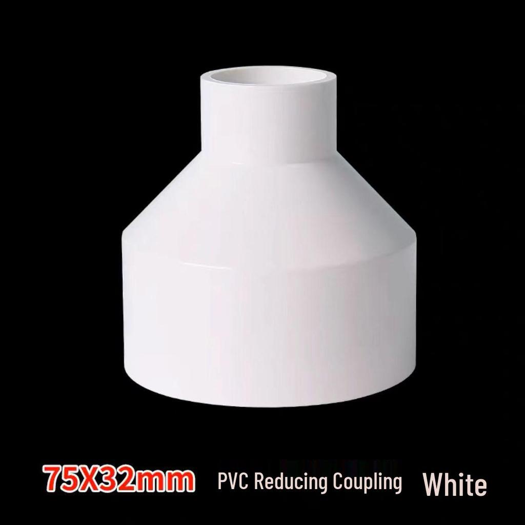 Acoplamiento Recto Reductor de PVC 1/2" a 3/4" Conector de Accesorio para Tubo de Plástico