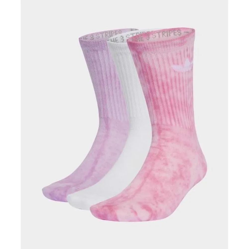 adidas Tie-Dye Crew Socks 3P - Lilac:Pink:White JY0239 6105233 S
