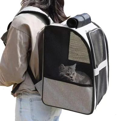 Großer, atmungsaktiver Haustier-Rucksack, tragbare Reisetasche, für den Transport von Katzen und kleinen Hunden, Heimtierbedarf