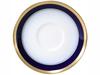 Okura Touen Lapis Lazuli Half-Leaf Gold Finish Cup & Saucer, Coffee/Tea, Made In Japan, 6c/9046