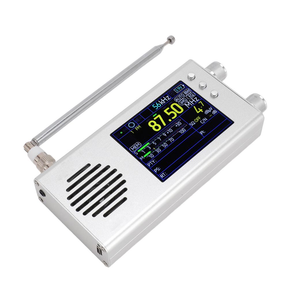 Portable SSB Shortwave Radio Receiver 3.2 Inch LCD Display Dual Stereo Speakers 5000MAH Battery AM FM SW CB VHF UHF     LW MW Full Band Radio Recei