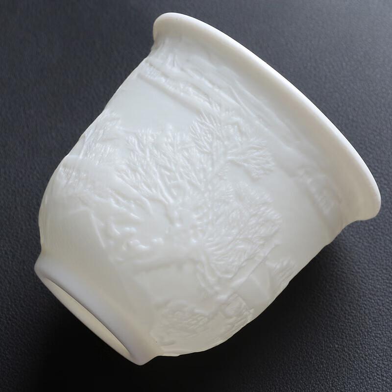 Ceramic Mutton-fat Jade Master Teacup