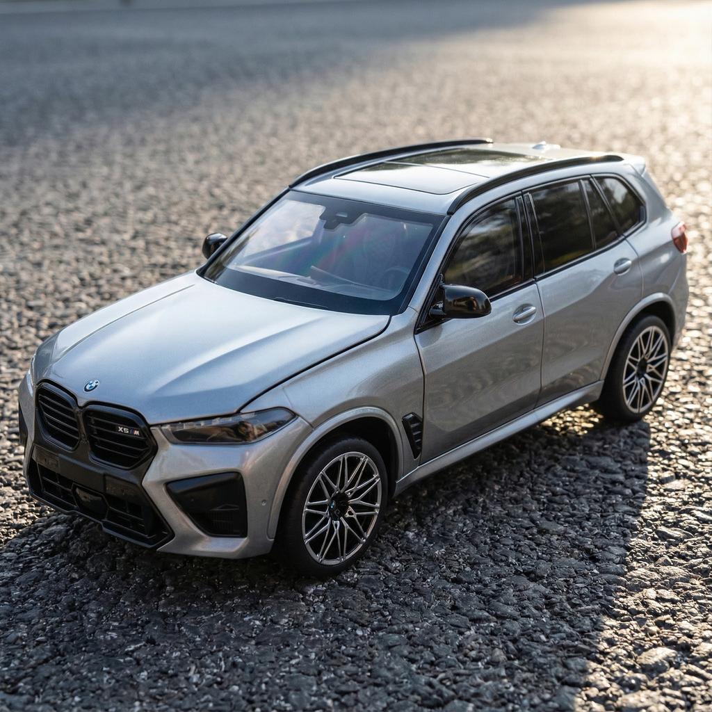 1:24 BMW X5M X5 F95 Mpower SUV Alloy Metal Diecast Model Car Boy’s High Simulation Miniature Holiday Present & Home Trendy Gift