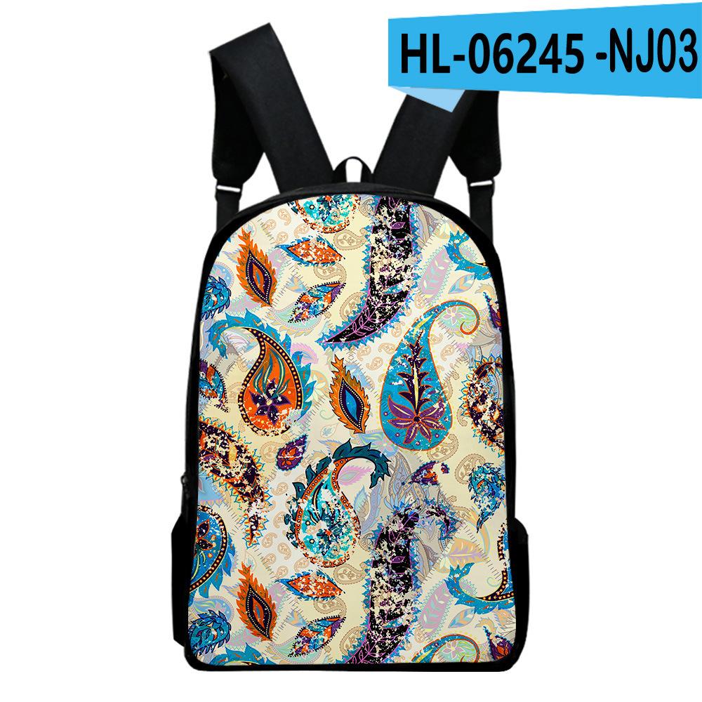 Iconic Favored PLK pupil Backpack Computer Knapsacks 3D Design Oxford Moisture-proof Boys/Girls Outing Backpacks