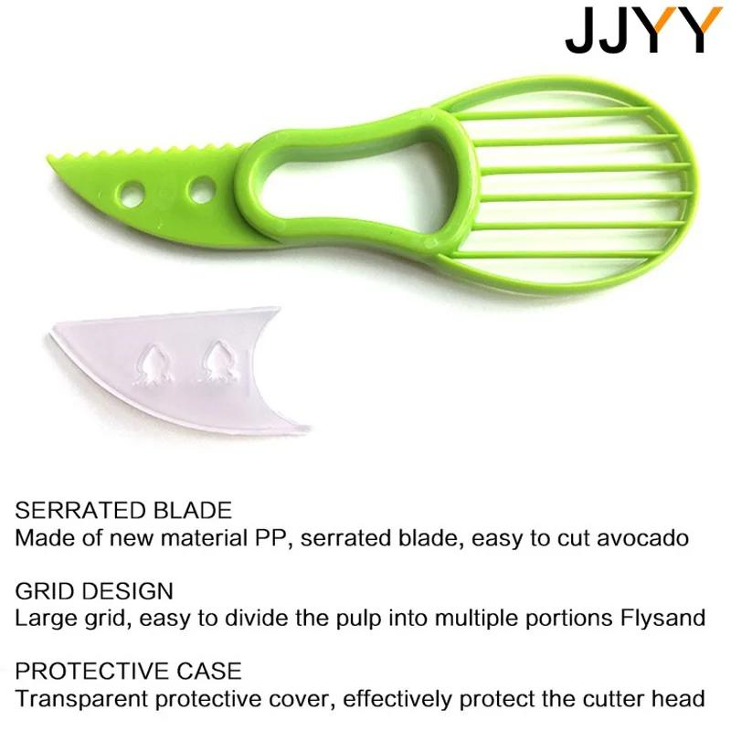 3 in 1 Avocado Slicer Peeler Separator Kitchen Tool Plastic Knife for Fruits and Vegetables
