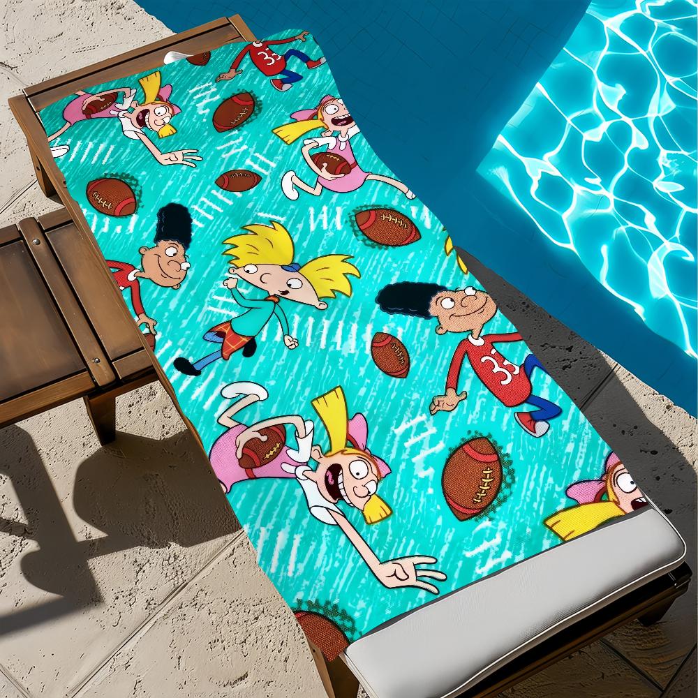 H-hey Cute Cartoon A-arnold Towel Beach Quick Dry Soft Pool Towels Gift for Travel Gym Shower Camping Sports